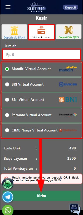 Deposit Mudah dan Cepat Menggunakan Virtual Account